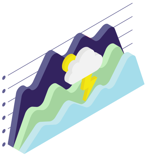 3D icon of charts