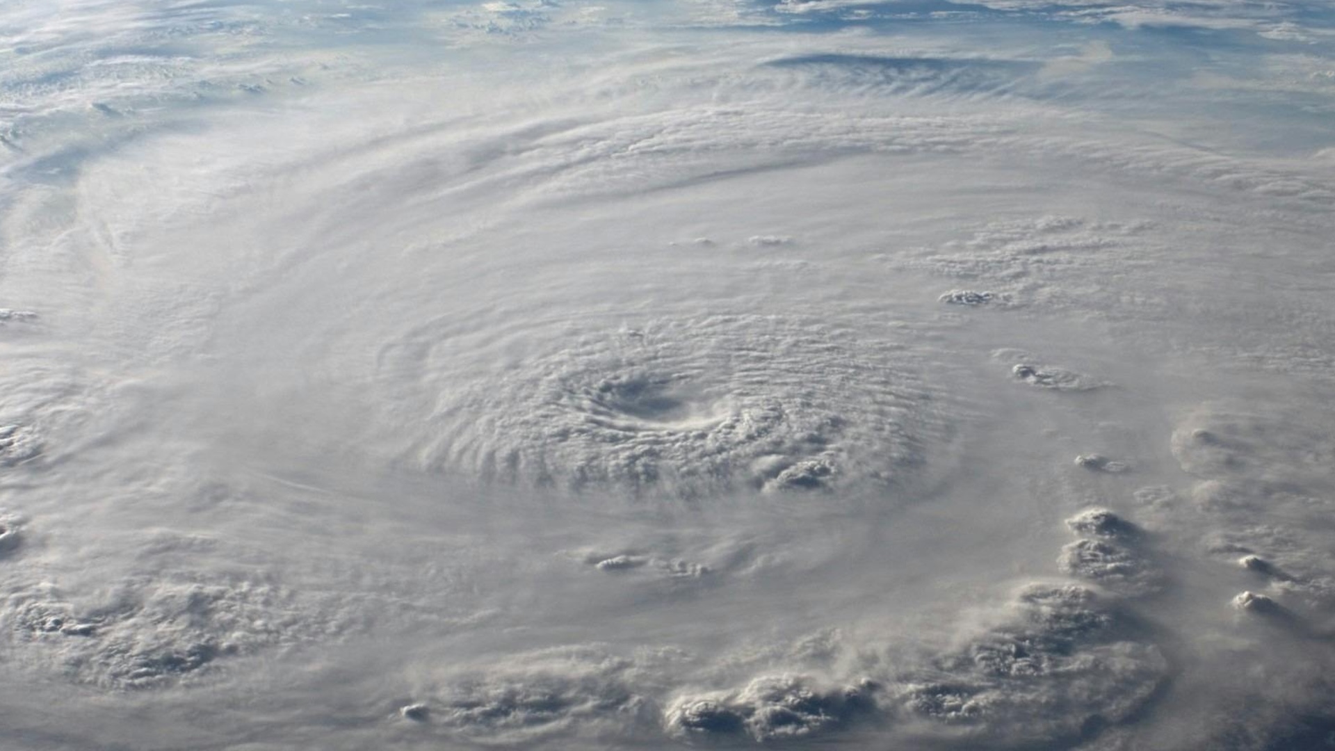 Satellite image of a hurricane