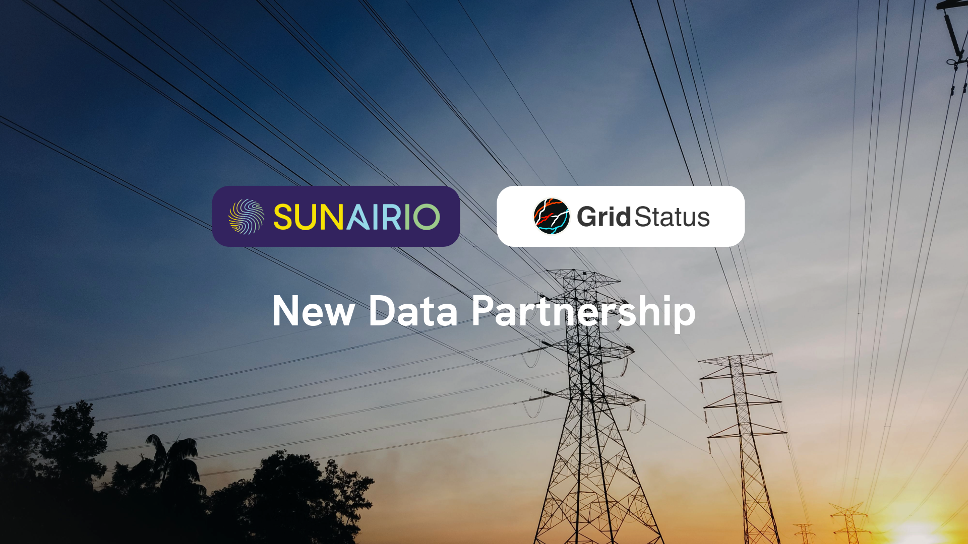 Sunairio and GridStatus data partnership
